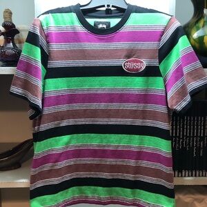 Stussy Youth Multicolor Striped Tee